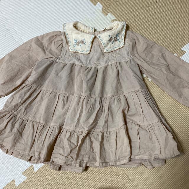 しまむら(シマムラ)の【着用1回】しまむら／juo ワンピース／100 キッズ/ベビー/マタニティのキッズ服女の子用(90cm~)(ワンピース)の商品写真