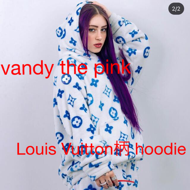 vandy the pink Louis Vuitton柄 プルオーバーパーカー