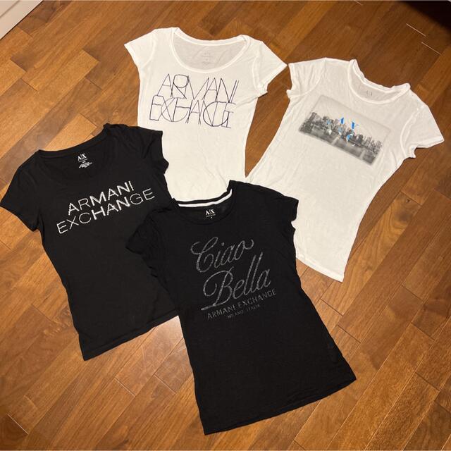 ARMANI EXCHANGE(アルマーニエクスチェンジ)の【4着セット】美品レディースTシャツ レディースのトップス(Tシャツ(半袖/袖なし))の商品写真