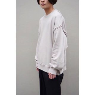 オーラリー(AURALEE)のYOKE【定価¥33000】Oversized Piping Sweat(スウェット)