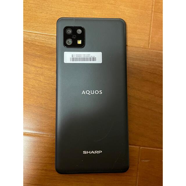 スマートフォン携帯電話SHARP AQUOS Sense6 4GB 64GB ブラック SH-M19