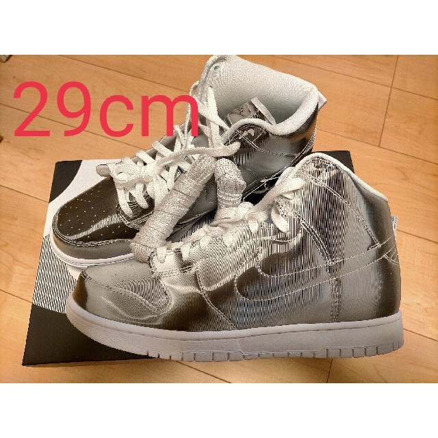 CLOT × Nike Dunk High "Silver"29cm