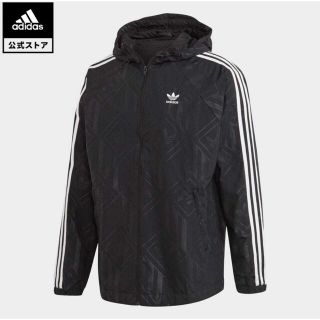 アディダス(adidas)のアディダス adidas モノグラム ウインドブレーカー オリジナル ブラック(ナイロンジャケット)