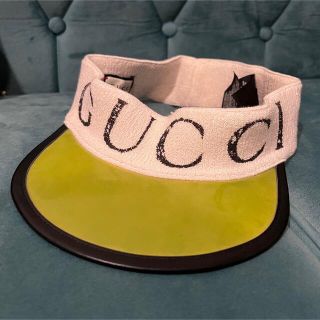 グッチ(Gucci)のGUCCI terry cloth sun visor テリークロス　ヘアバンド(キャップ)