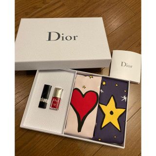 クリスチャンディオール(Christian Dior)のクリスチャンディオール Dior トラベルセット 口紅&ネイル 巾着２点(ポーチ)