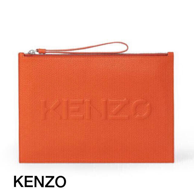 未使用☆新品】レザーポーチ KENZO Porch Bag Orange | jctechnology