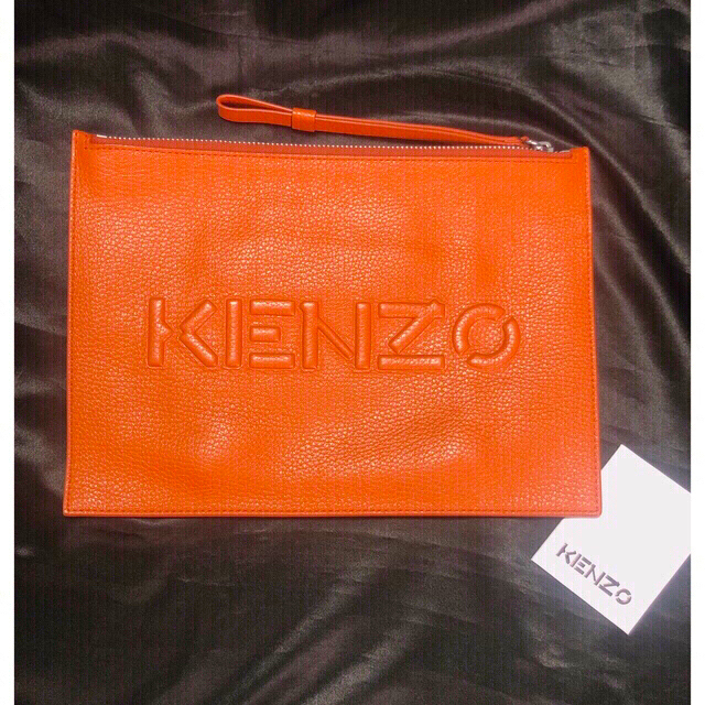 未使用☆新品】レザーポーチ KENZO Porch Bag Orange | jctechnology