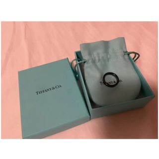 ティファニー(Tiffany & Co.)のTiffany ブラックチタンリング　10号(リング(指輪))