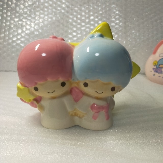 ミラー付き宝石箱 キキララ パフポフ 陶器 サンリオ リトル