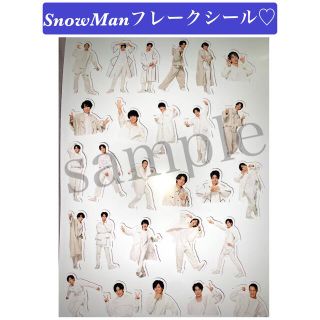 SnowMan はがせる フレークシール 耐水透明フィルム(アイドルグッズ)