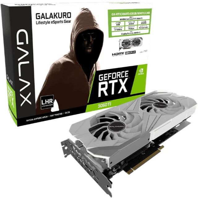 玄人志向 GK-RTX3060Ti-E8GB/WHITE/LHR