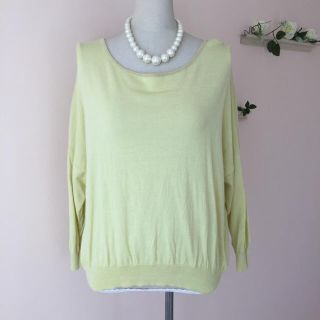 プロポーションボディドレッシング(PROPORTION BODY DRESSING)の最終値下げ◆プロポーションボディドレッシング◆冬リラックスニット◆イエローフリー(ニット/セーター)