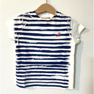 ボンポワン(Bonpoint)の【新品】BONPOINTボンポワン　ボーダー＆チェリーTシャツ(Tシャツ/カットソー)