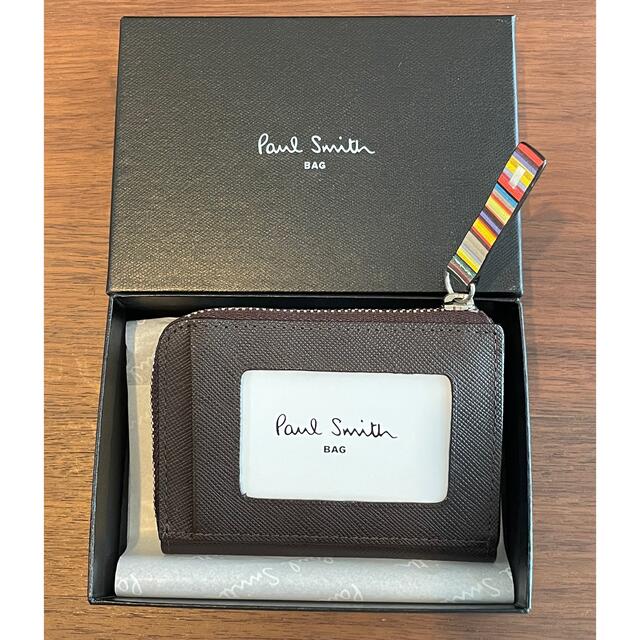 Paul Smith(ポールスミス)のポールスミス PaulSmith 定期入れ パスケース ミニ財布　牛革 メンズのファッション小物(名刺入れ/定期入れ)の商品写真