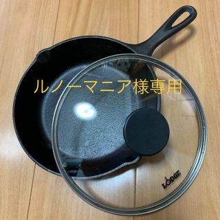 ロッジ(Lodge)の【専用】LODGE ロッジ　スキレット　8インチ　ガラス蓋(調理器具)