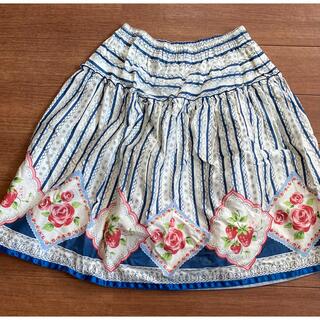シャーリーテンプル(Shirley Temple)のシャーリーテンプル　イチゴ　バラ　柄　スカート　160(スカート)