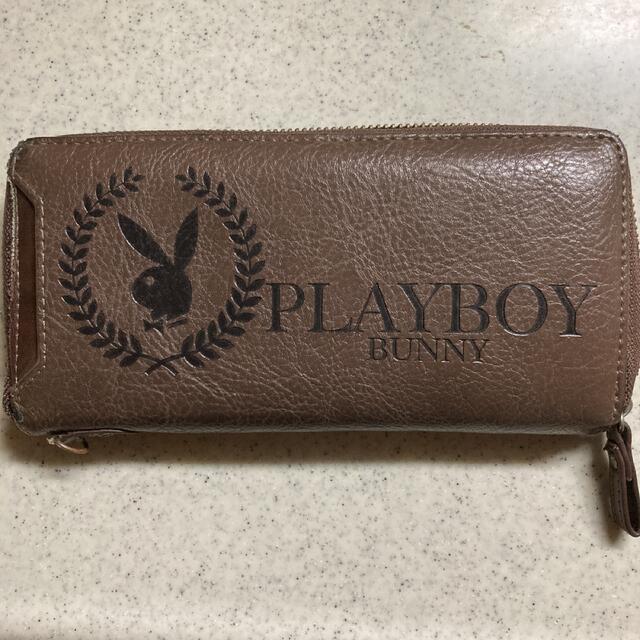 PLAYBOY(プレイボーイ)のPLAYBOY  長財布　ブラウン メンズのファッション小物(長財布)の商品写真