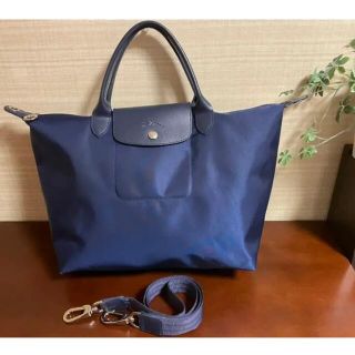 ロンシャン(LONGCHAMP)のLONGCHAMP LE PLIAGE トートバッグM ネイビー (トートバッグ)