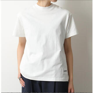 ジルサンダー(Jil Sander)のJIL SANDER+ Tシャツ ホワイトL(Tシャツ(半袖/袖なし))