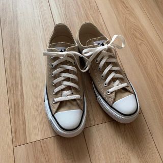 コンバース(CONVERSE)のGWセール！大人気！コンバース♡ベージュ24.5(スニーカー)