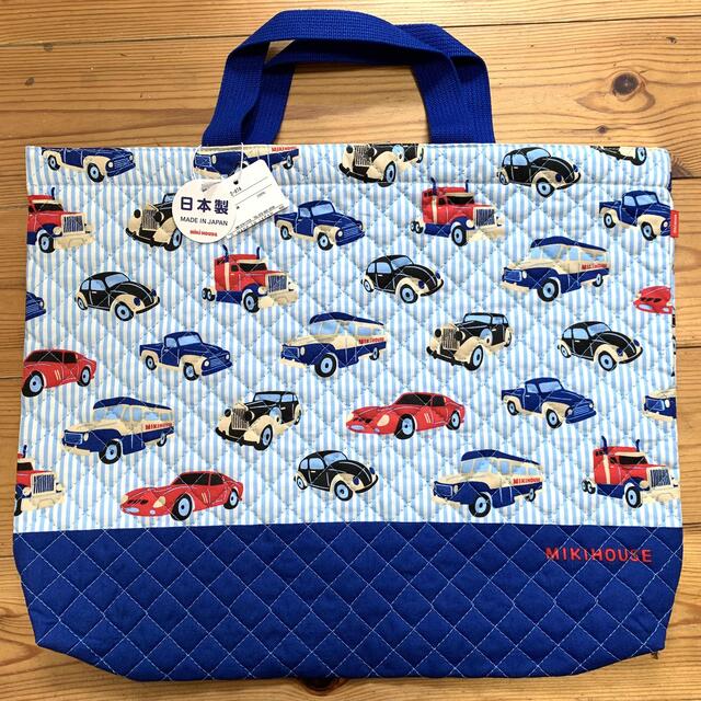 mikihouse(ミキハウス)のミキハウス　レッスンバック　新品　車 キッズ/ベビー/マタニティのこども用バッグ(レッスンバッグ)の商品写真