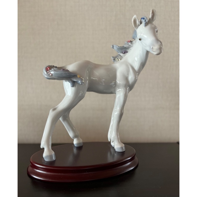 最終価格　美品　LLADRO リヤドロ 干支　馬　フィギュリン インテリア/住まい/日用品のインテリア小物(置物)の商品写真