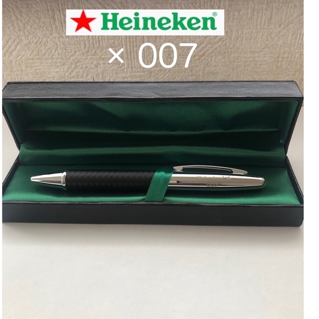 007×ハイネケン コラボ ボールペン　未使用！ エンタメ/ホビーのコレクション(ノベルティグッズ)の商品写真