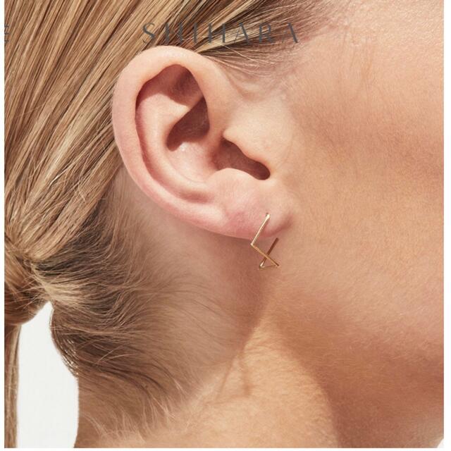 シハラ POST PIERCE 0403 ピアス shihara スクエア-
