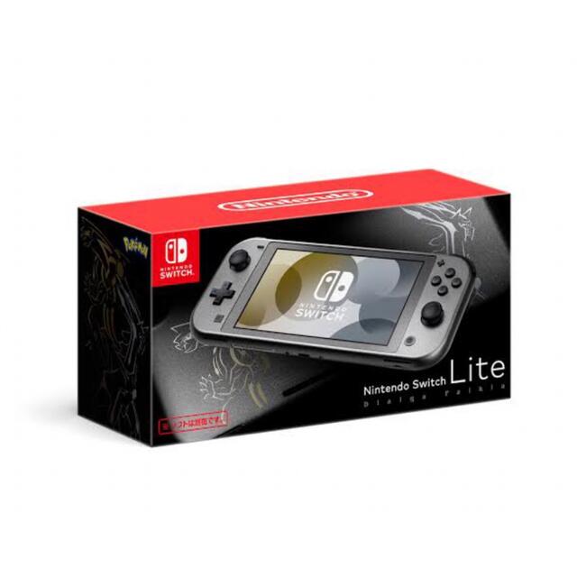 Nintendo Switch(ニンテンドースイッチ)の【美品】Nintendo Switch LITE ディアルガ・パルキア　 エンタメ/ホビーのゲームソフト/ゲーム機本体(携帯用ゲーム機本体)の商品写真