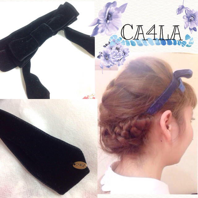 CA4LA - CA4LA♡ベロアリボンヘアバンドの通販 by ஐrope's roomஐ ...