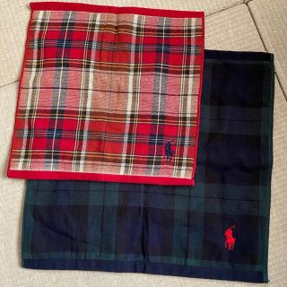 ラルフローレン(Ralph Lauren)のラルフローレン　タオルハンカチ　ハンカチ　2枚(ハンカチ)