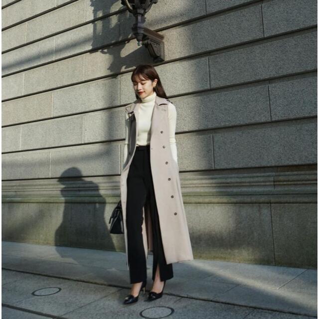 L'Or sleeveless coat dress スリーブレスコートドレス - トレンチコート