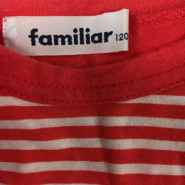 familiar(ファミリア)の⭐︎ファミリア  カットソー120⭐︎ キッズ/ベビー/マタニティのキッズ服女の子用(90cm~)(Tシャツ/カットソー)の商品写真