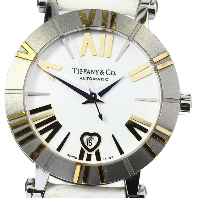 新しいエルメス - Co. & Tiffany 【TIFFANY&Co.】ティファニー レディース【ev20】 自動巻き デイト アトラス 腕時計