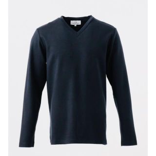 カルバンクライン(Calvin Klein)の専用★新品タグ付⭐️カルバン・クライン メン Vネック 長袖カットソー　ネイビー(Tシャツ/カットソー(七分/長袖))