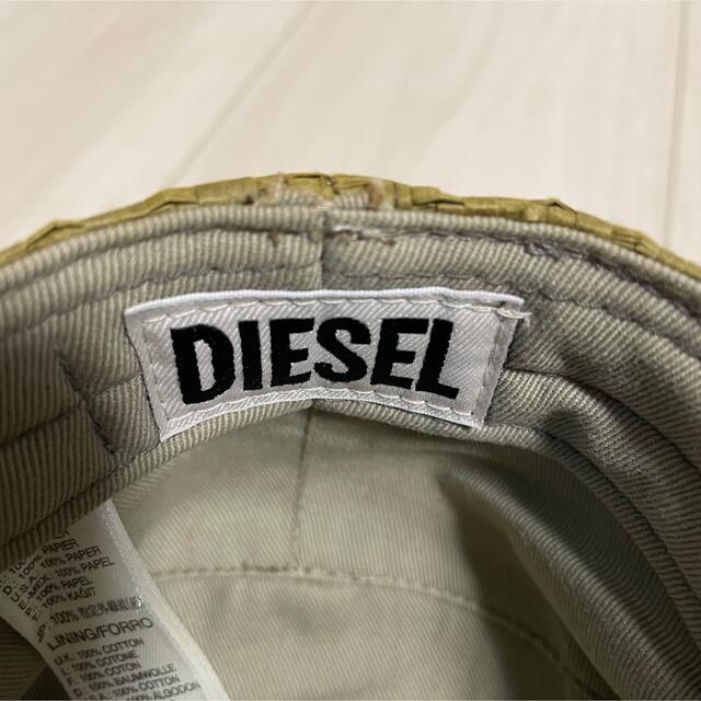 DIESEL(ディーゼル)のDIESEL ディーゼル 麦わら帽子 キャスケット   レディースの帽子(麦わら帽子/ストローハット)の商品写真