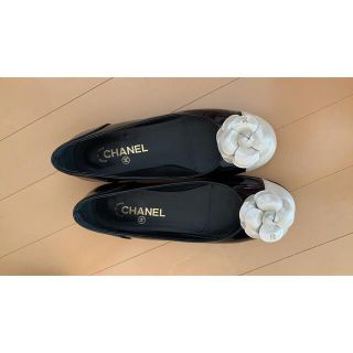 2021年秋冬新作 返品不可】 カメリア シャネル バレエシューズ CHANEL