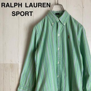 ラルフローレン(Ralph Lauren)のRALPH LAUREN SPORT ストライプ　シャツ　ワンポイント　七分(シャツ/ブラウス(長袖/七分))