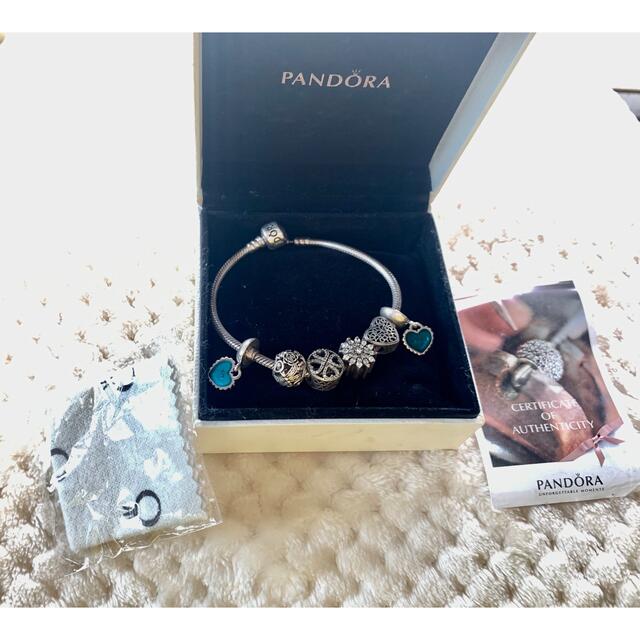 お値下げ❣️PANDORA パンドラ☆ ブレスレット　チャーム　約19センチアクセサリー