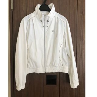 クレージュ(Courreges)のcourrege クレージュ ナイロン ジャンパー ホワイト 9号(ナイロンジャケット)