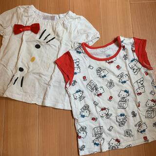 ユニクロ(UNIQLO)のキティちゃん　Tシャツセット　80cm(Ｔシャツ)