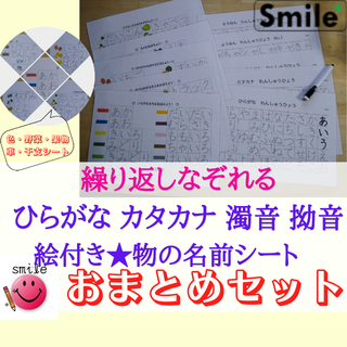 文字のおけいこ決定版★繰り返し書いて消せる　ひらがな＆かたかな＆物の名前＆濁音(語学/参考書)