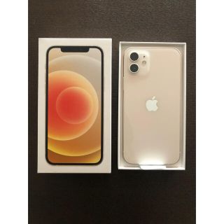 アイフォーン(iPhone)の【未使用】iPhone12 ホワイト64GB 本体 SIMフリー(スマートフォン本体)