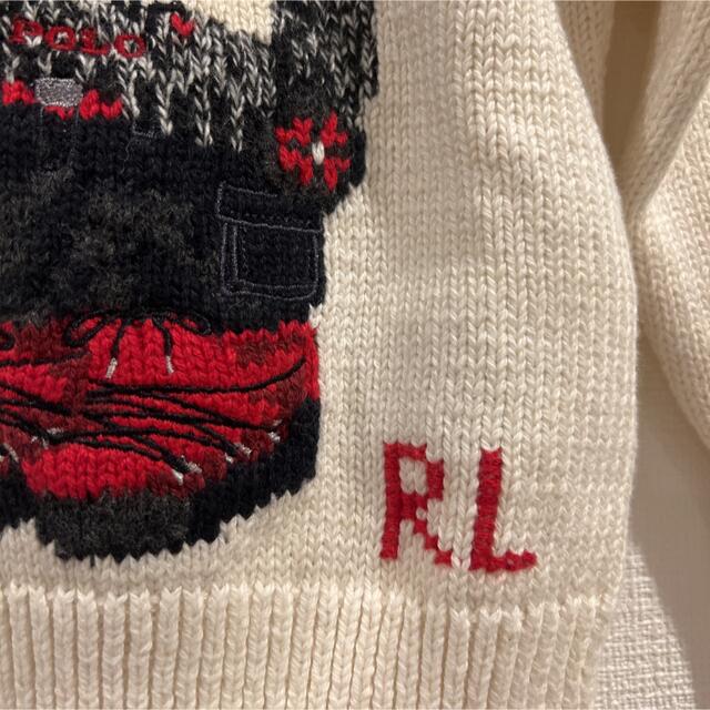 POLO RALPH LAUREN(ポロラルフローレン)のラルフローレン　ポロベアー　新品タグ付き　ニット キッズ/ベビー/マタニティのキッズ服女の子用(90cm~)(ニット)の商品写真