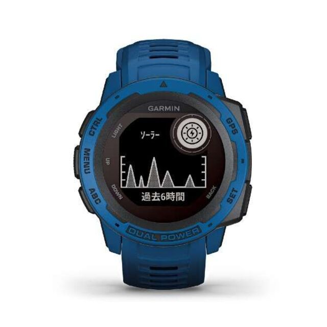 GARMIN(ガーミン)の【ラスト1個】GARMIN　Instinct Dual Power　ブルー メンズの時計(腕時計(デジタル))の商品写真