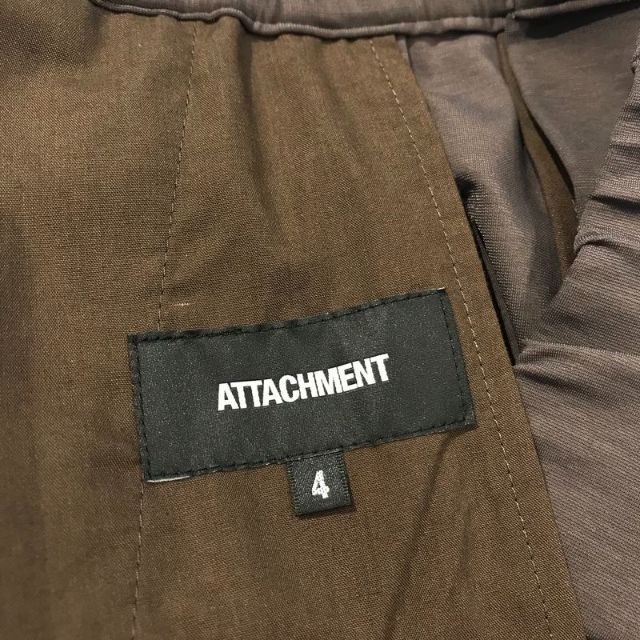 ATTACHIMENT(アタッチメント)の美品 ATTACHMENT 21AW ジャージー 1タック イージーパンツ 4 メンズのパンツ(スラックス)の商品写真