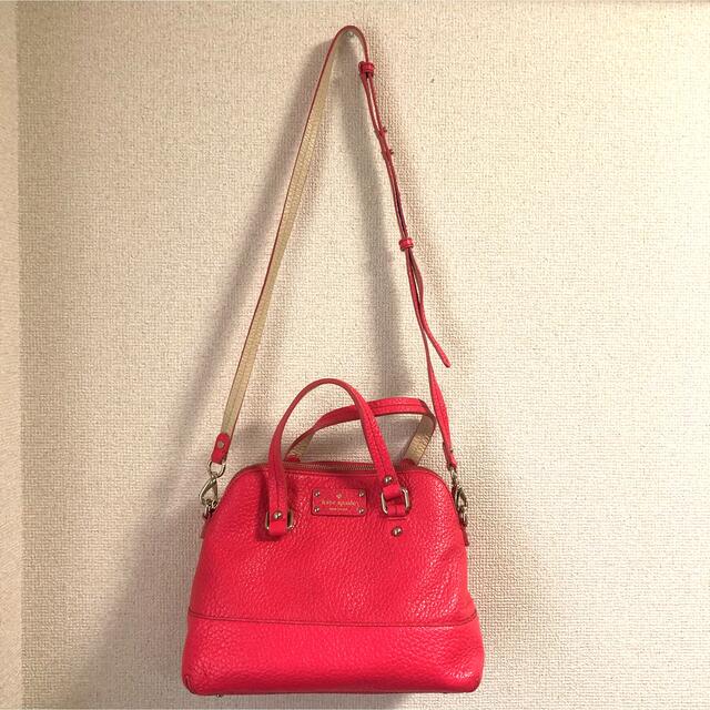 kate spade new york(ケイトスペードニューヨーク)の美品　ケイトスペードkatespade 2way ハンドショルダーバッグピンク レディースのバッグ(ハンドバッグ)の商品写真