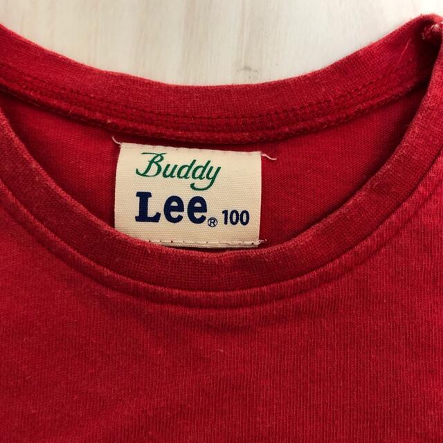 Buddy Lee(バディーリー)のバディーリー　buddy lee カットソー　tシャツ　100 レッド　赤　半袖 キッズ/ベビー/マタニティのキッズ服男の子用(90cm~)(Tシャツ/カットソー)の商品写真