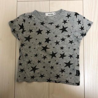 エーアーベー(e.a.B)のSLAP SLIP スラップスリップ tシャツ 半袖　90 グレー　星　BEBE(Tシャツ/カットソー)