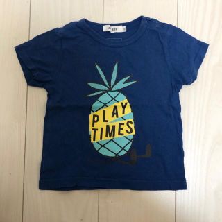 エーアーベー(e.a.B)のSLAP SLIP スラップスリップ tシャツ 半袖　90 ブルー　BEBE(Tシャツ/カットソー)